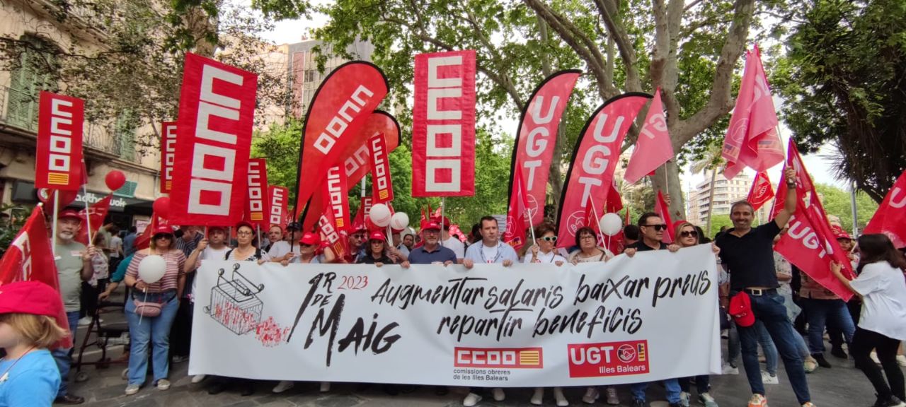 sindicatos 1 de mayo foto twitter CCOO