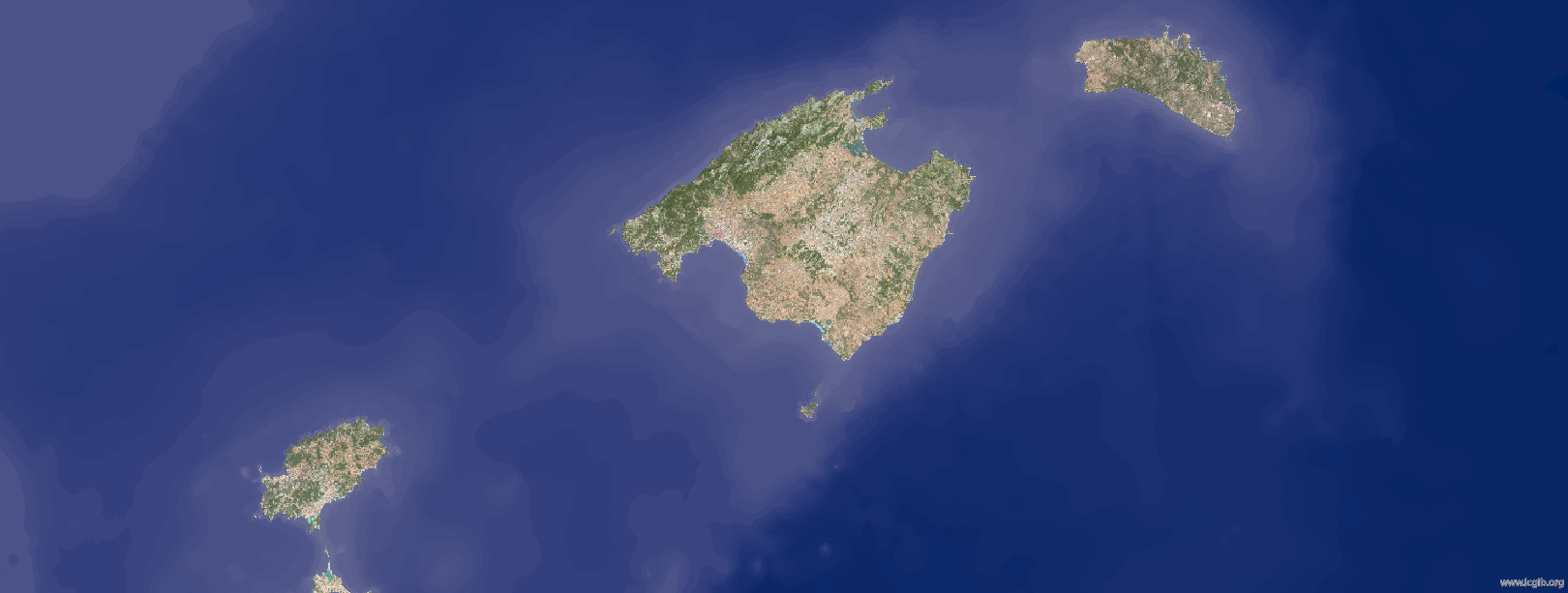 Foto aérea Islas Baleares
