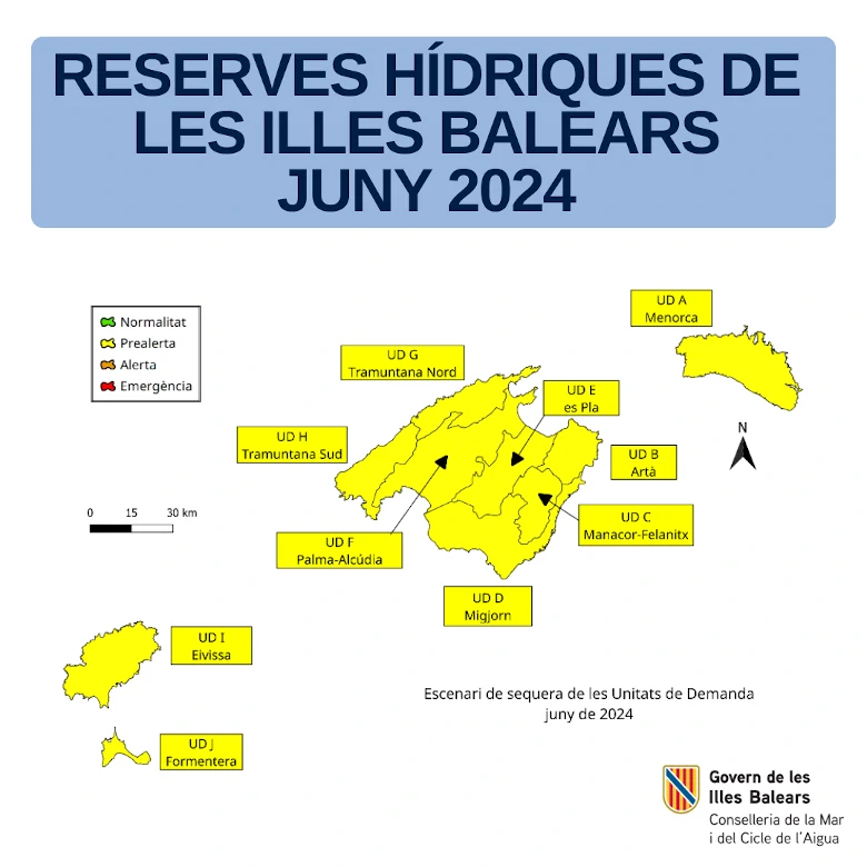 reservas hídricas junio 2024