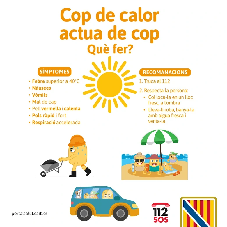 como actuar ante un golpe de calor verano 2024