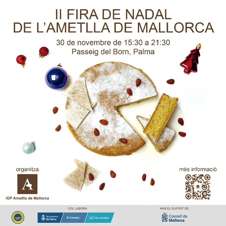 Cartel de la II Fira de Nadal de l'Ametlla de Mallorca.