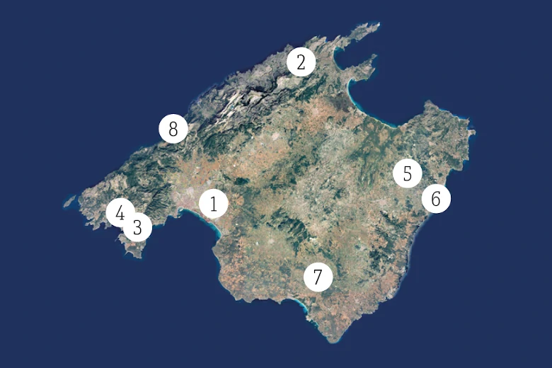 Mapa zonas inundables de Mallorca