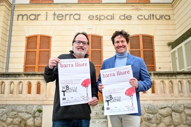 Javier Matesanz, Rafel Brunet. Presentació Teatre de Barrar febrer 2025.