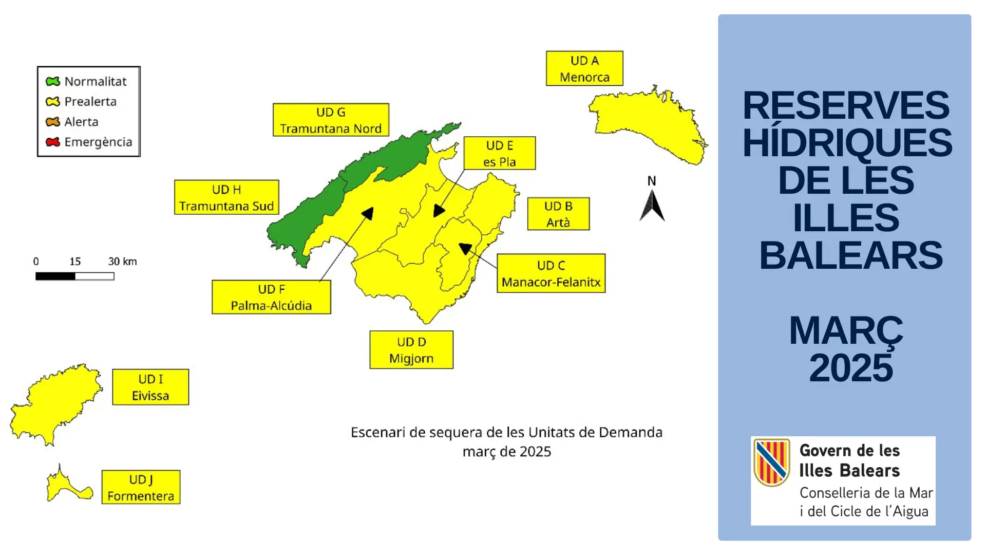 reservas hídricas embalses mallorca