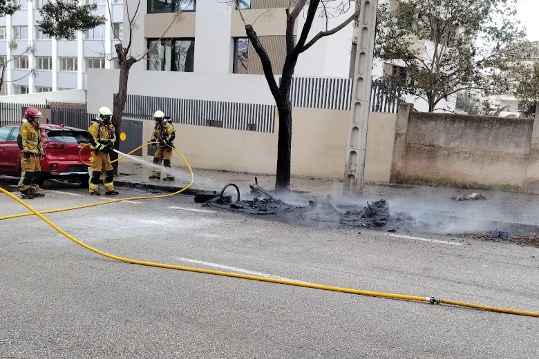 Incendio contenedor Palma