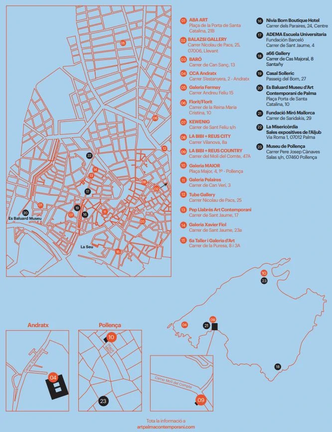 Art Palma Brunch 2026 map