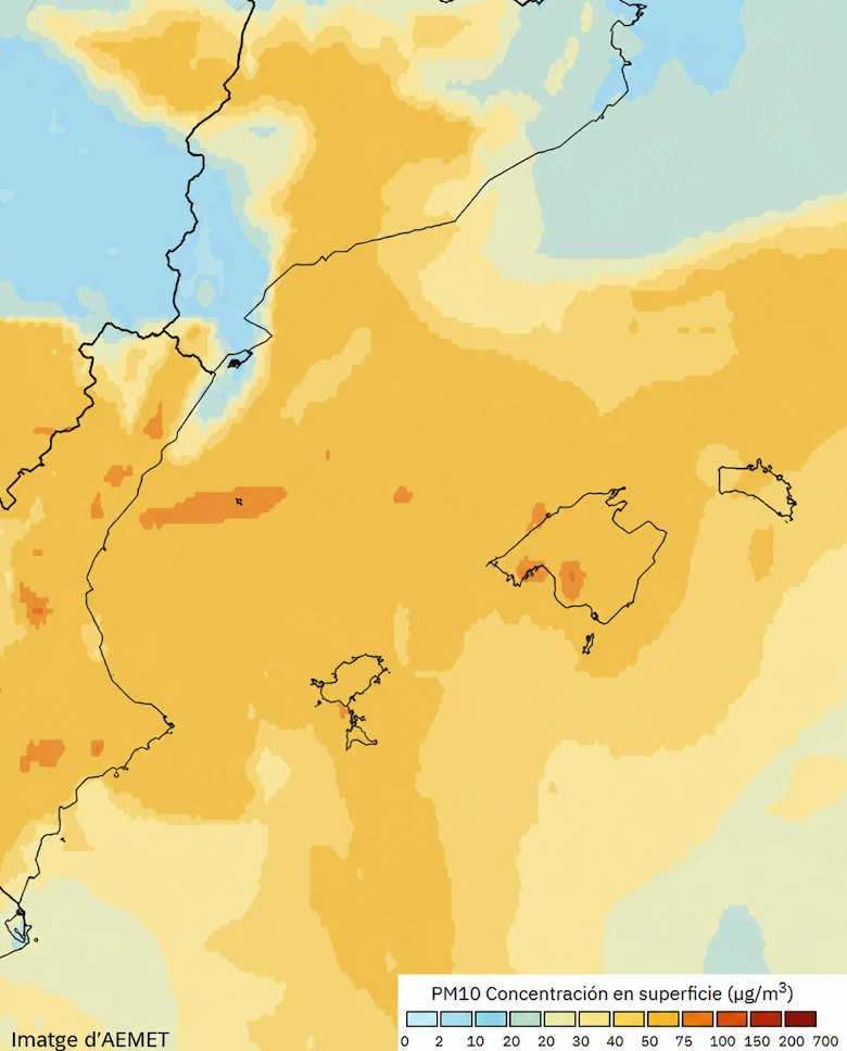 African dust in the Balearic Islands