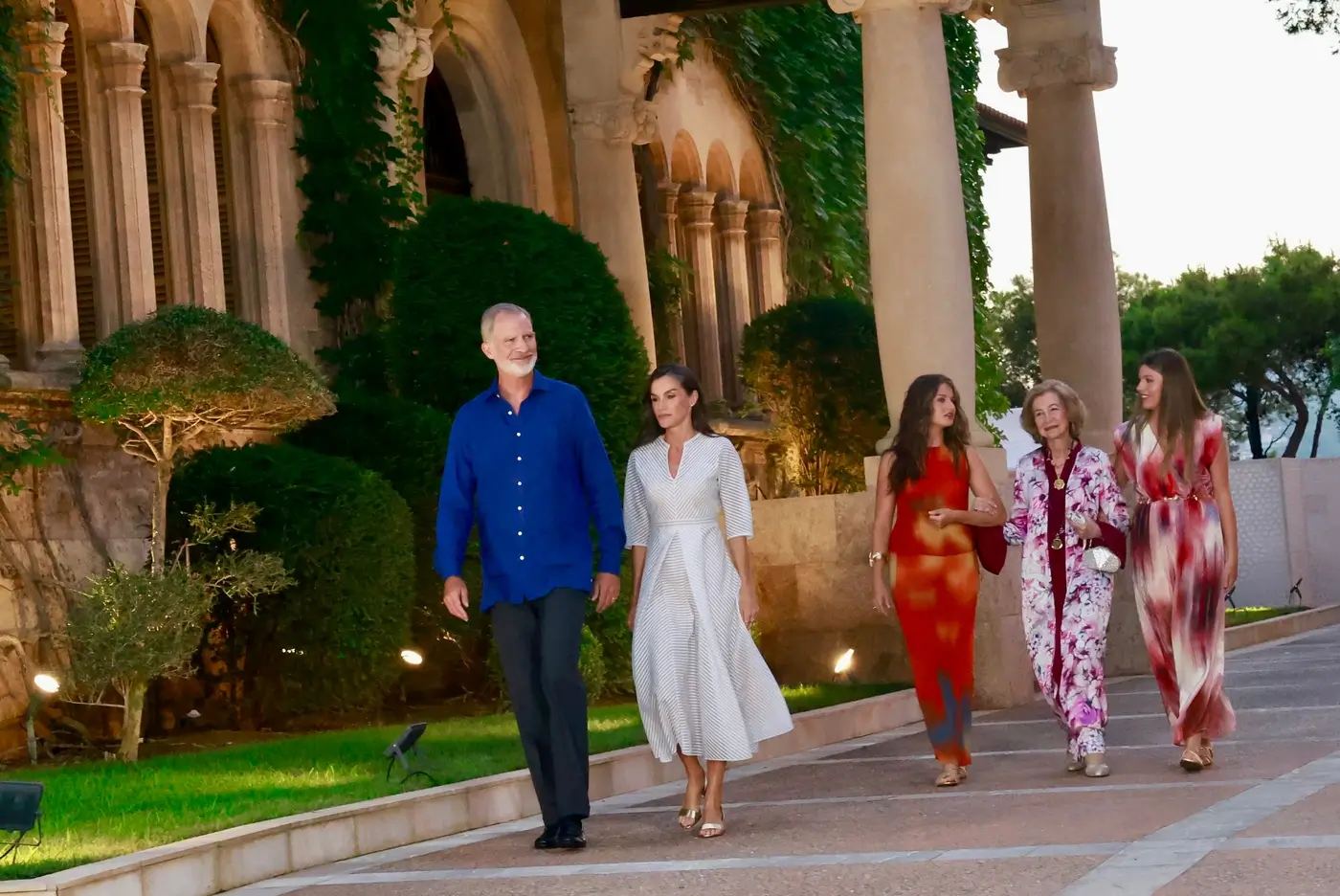 recepción de los reyes en palacio Marivent