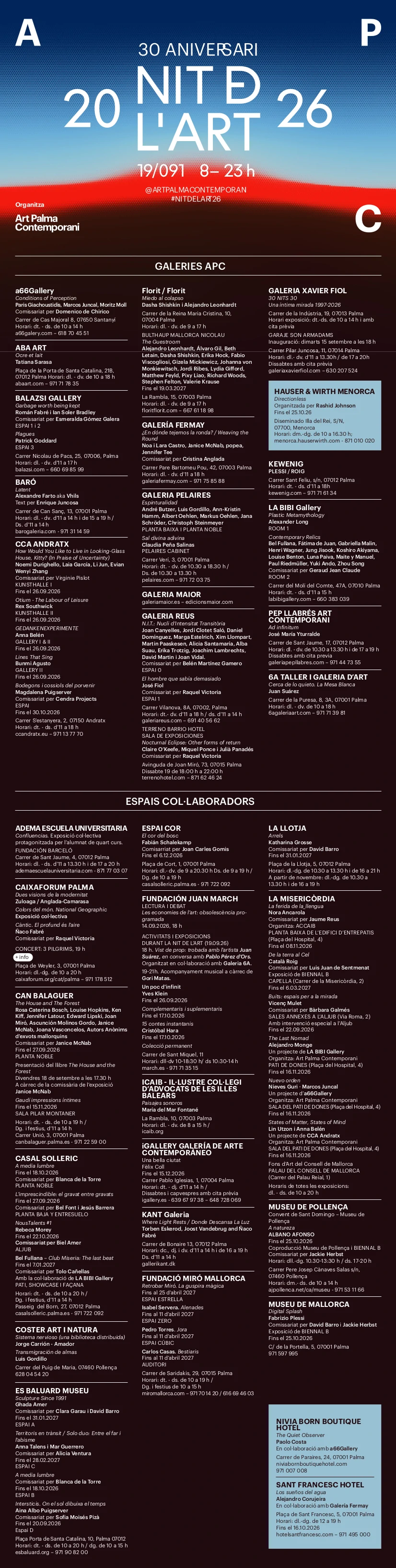 Nit de l'Art 2026