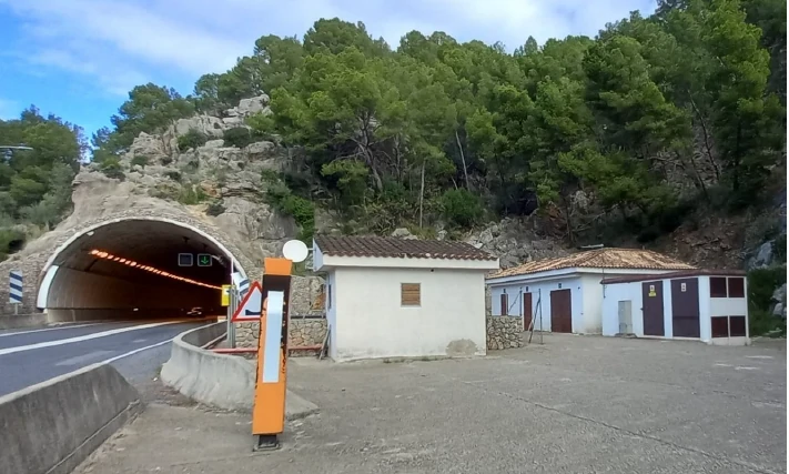 obras del túnel de sa Mola