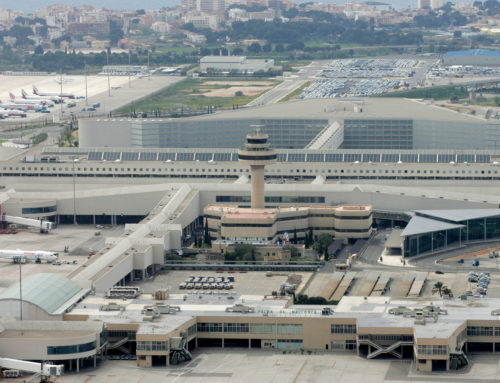 El Aeropuerto de Palma reorganiza el estacionamiento del transporte terrestre en la zona de llegadas