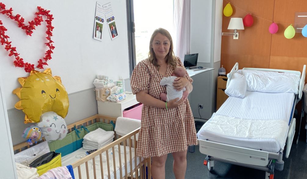 Leónidas, el primer bebé de madre refugiada en Baleares