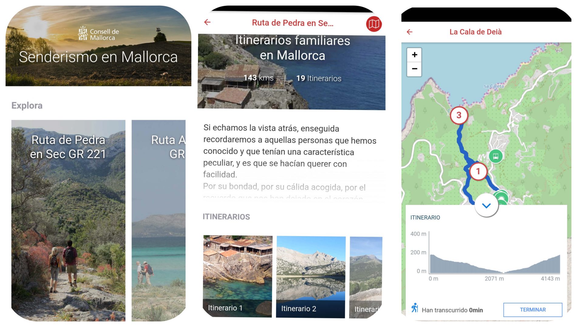 aplicación senderismo de Mallorca