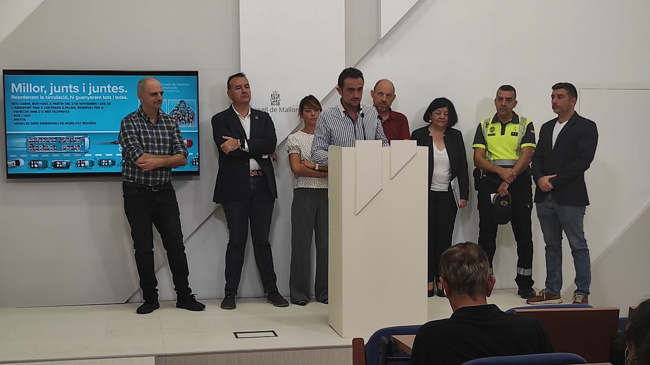 carril bus vao palma aeropuerto