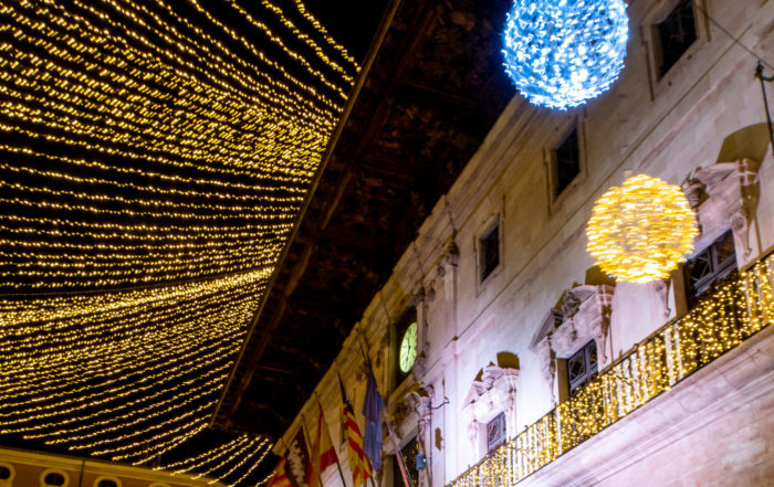 cort luces de navidad palma