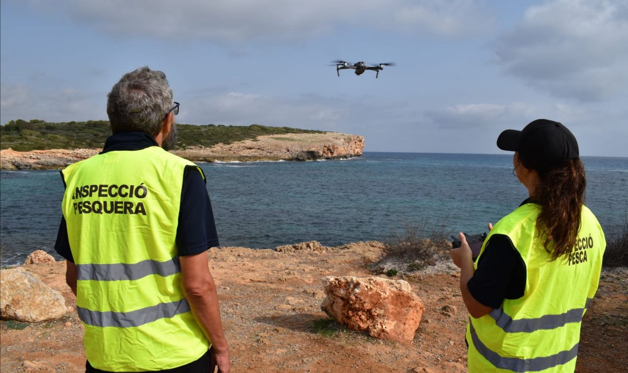 dron pesca mallorca