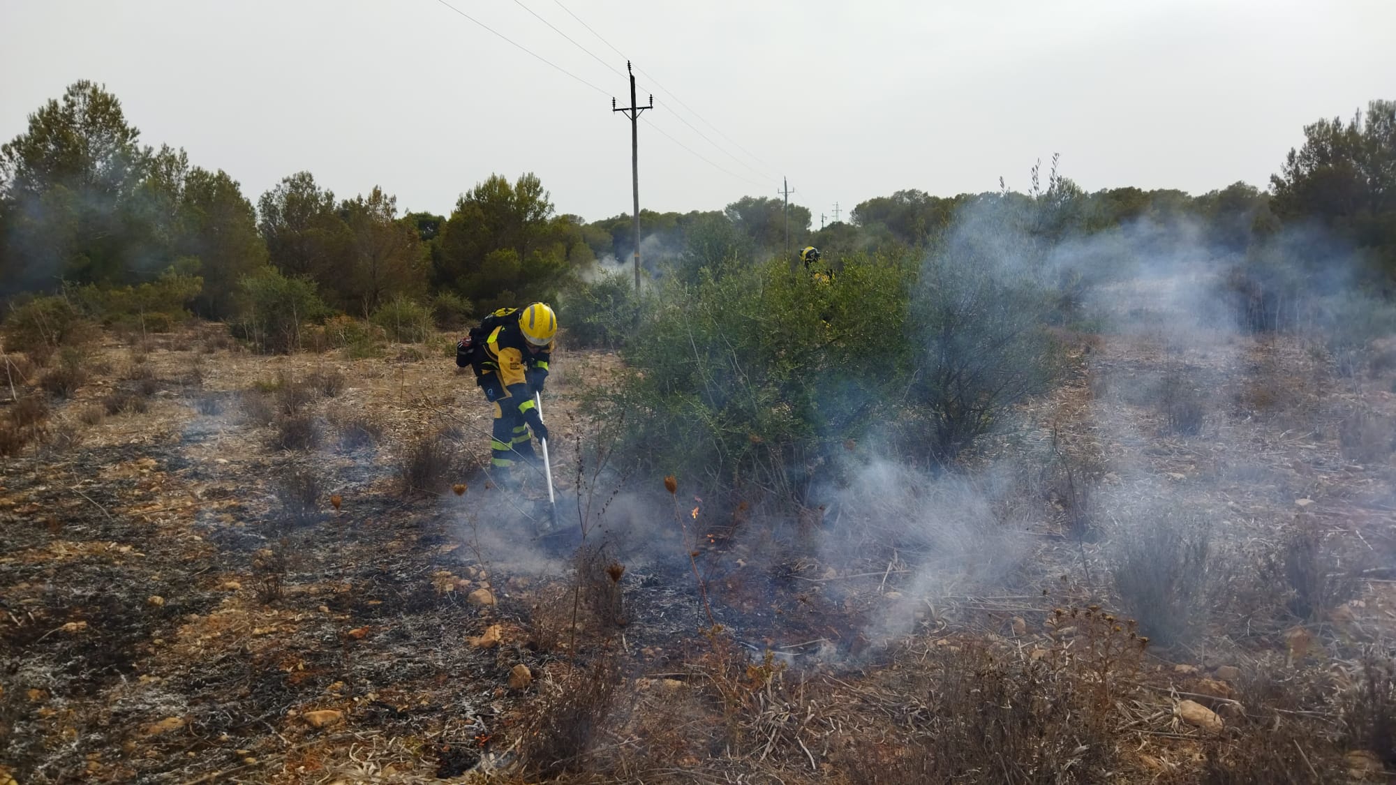 Incendio forestal Cala Pi