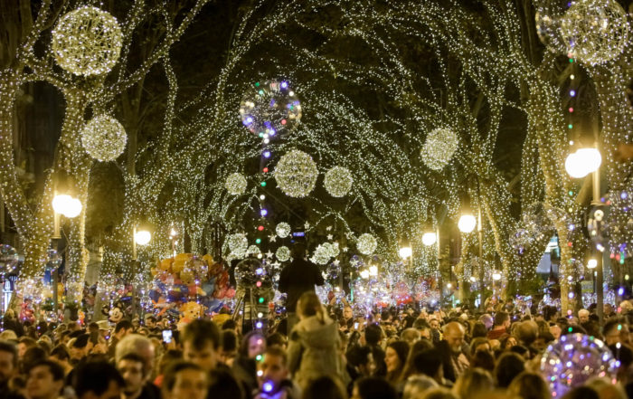 luces de navidad en palma