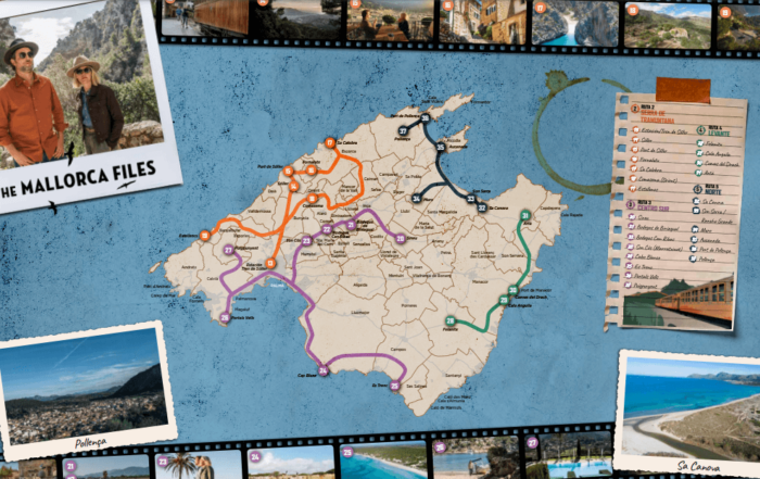 ruta the mallorca files localizaciones mapa