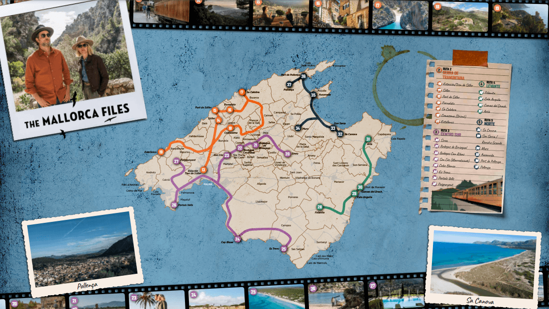 ruta the mallorca files localizaciones mapa