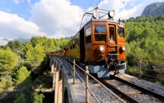 tren de soller paron invierno